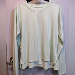 Calia light green long sleeve top